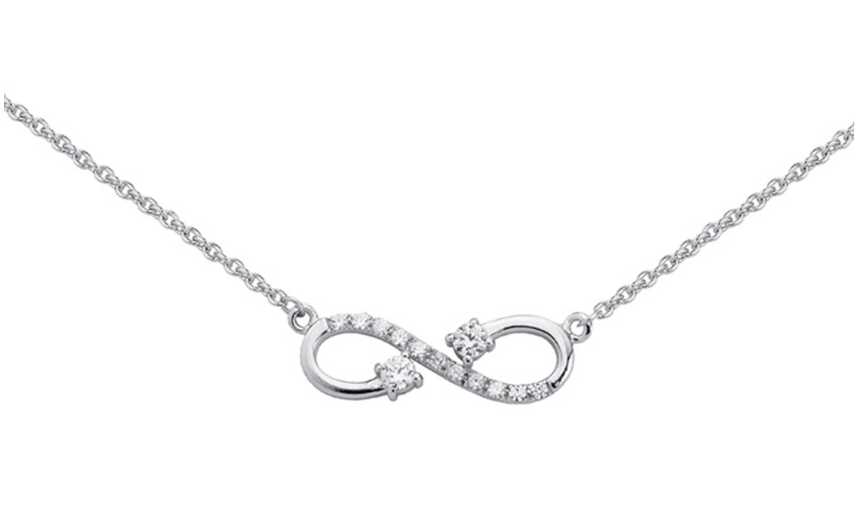 COLLIER ARGENT - OXYDE - INFINI