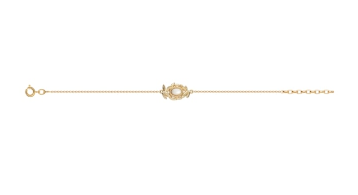BRACELET PLAQUÉ OR ET PERLE DE NACRE