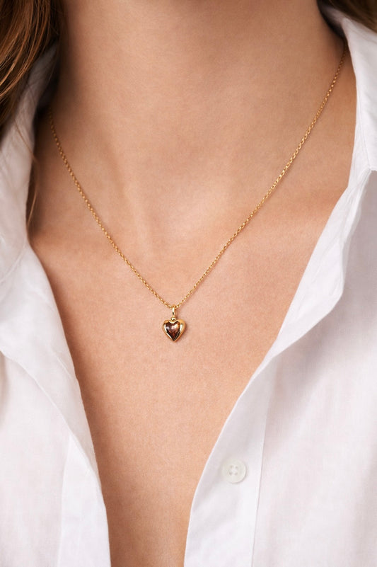 Collier en Or 18 Carats – Pendentif Cœur