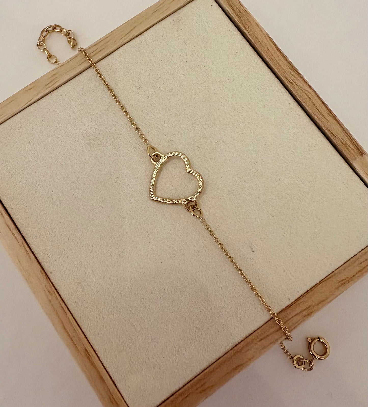 BRACELET PLAQUÉ OR COEUR