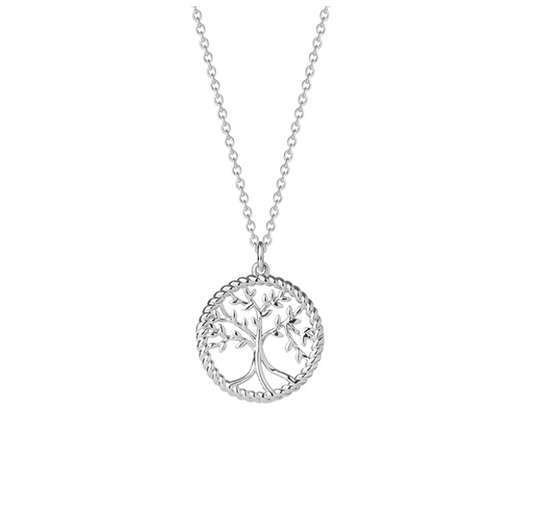 COLLIER ARGENT - ARBRE DE VIE