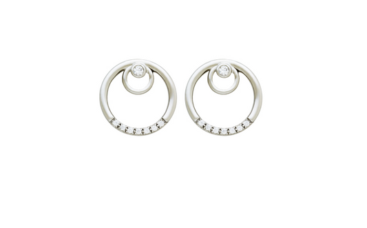BOUCLES D'OREILLES ARGENT ET OXYDES - VIS