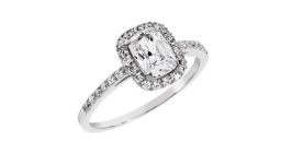 BAGUE ARGENT - OXYDE TAILLE EMERAUDE