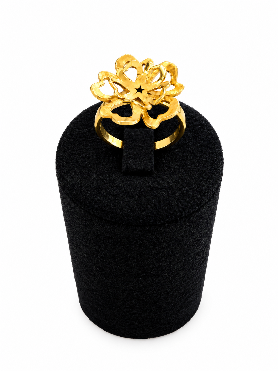 Bague fleur en vermeil – Pièce Unique