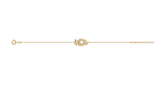 BRACELET PLAQUÉ OR ET PERLE DE NACRE