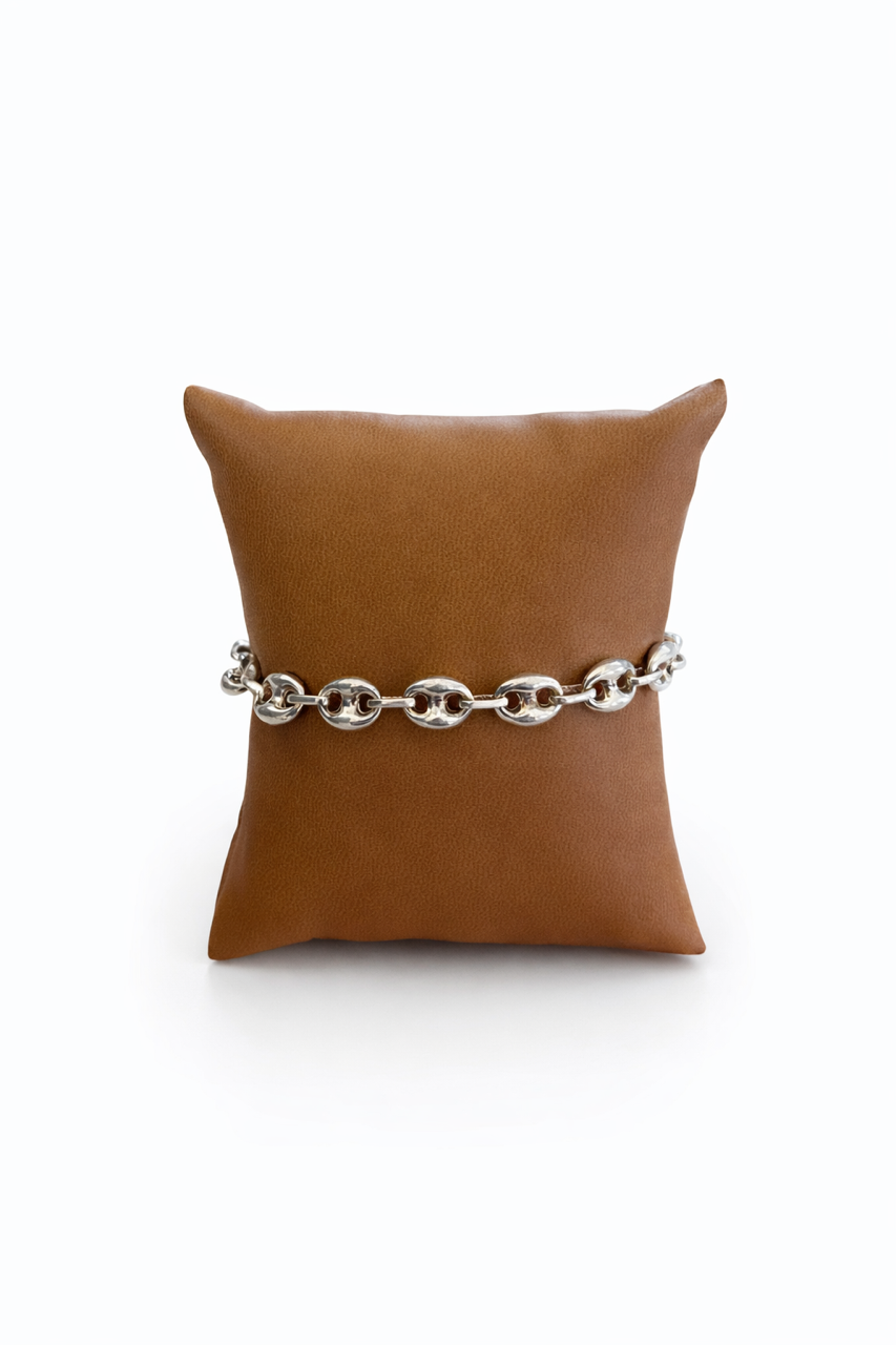 Bracelet Argent Grain de Café