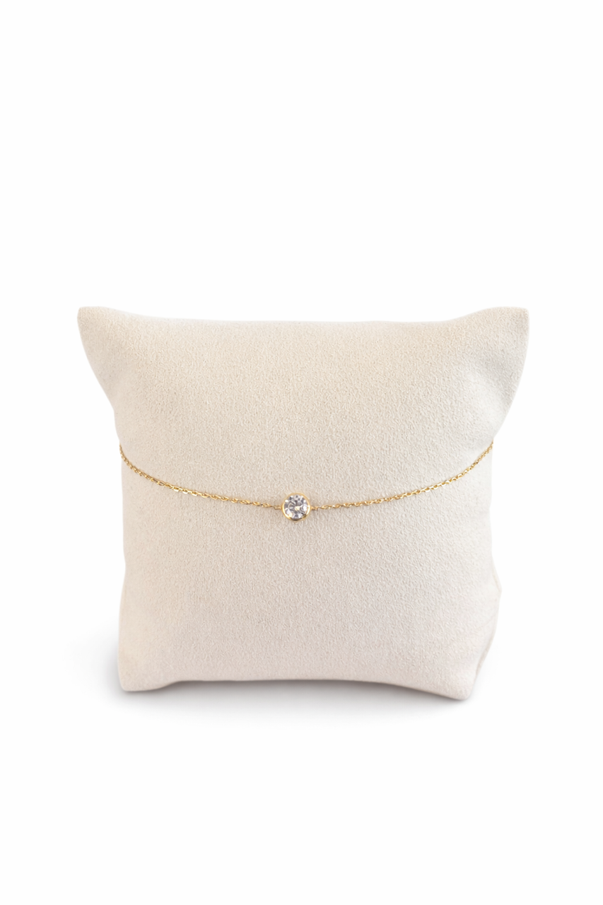 Bracelet en Or 18 Carats avec Oxyde de Zirconium