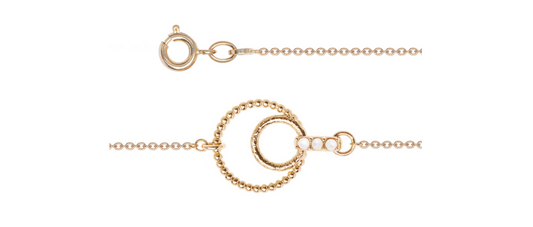 BRACELET PLAQUÉ OR ET PERLE DE NACRE