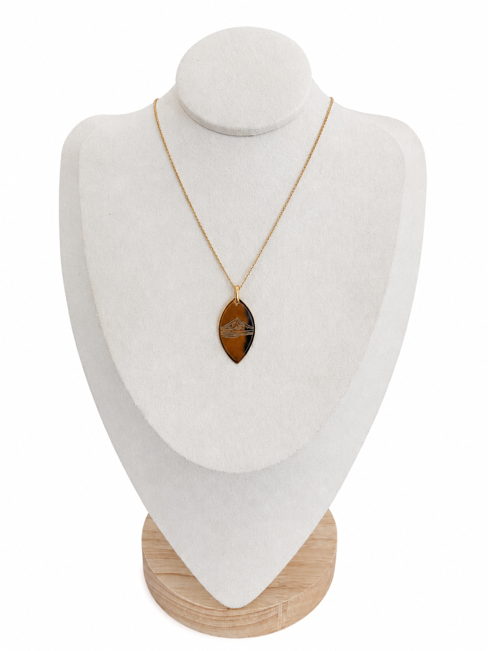 Collier en Plaqué Or - Calisson et Sainte Victoire - Création