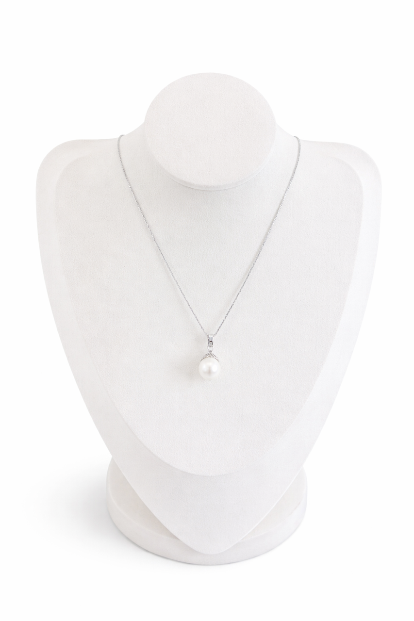 Collier en Or 18 Carats – Pendentif avec Perle de Culture