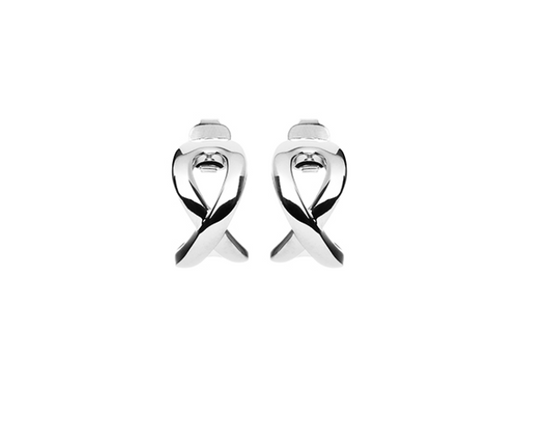 BOUCLES D'OREILLES ARGENT - CREOLES - INFINI