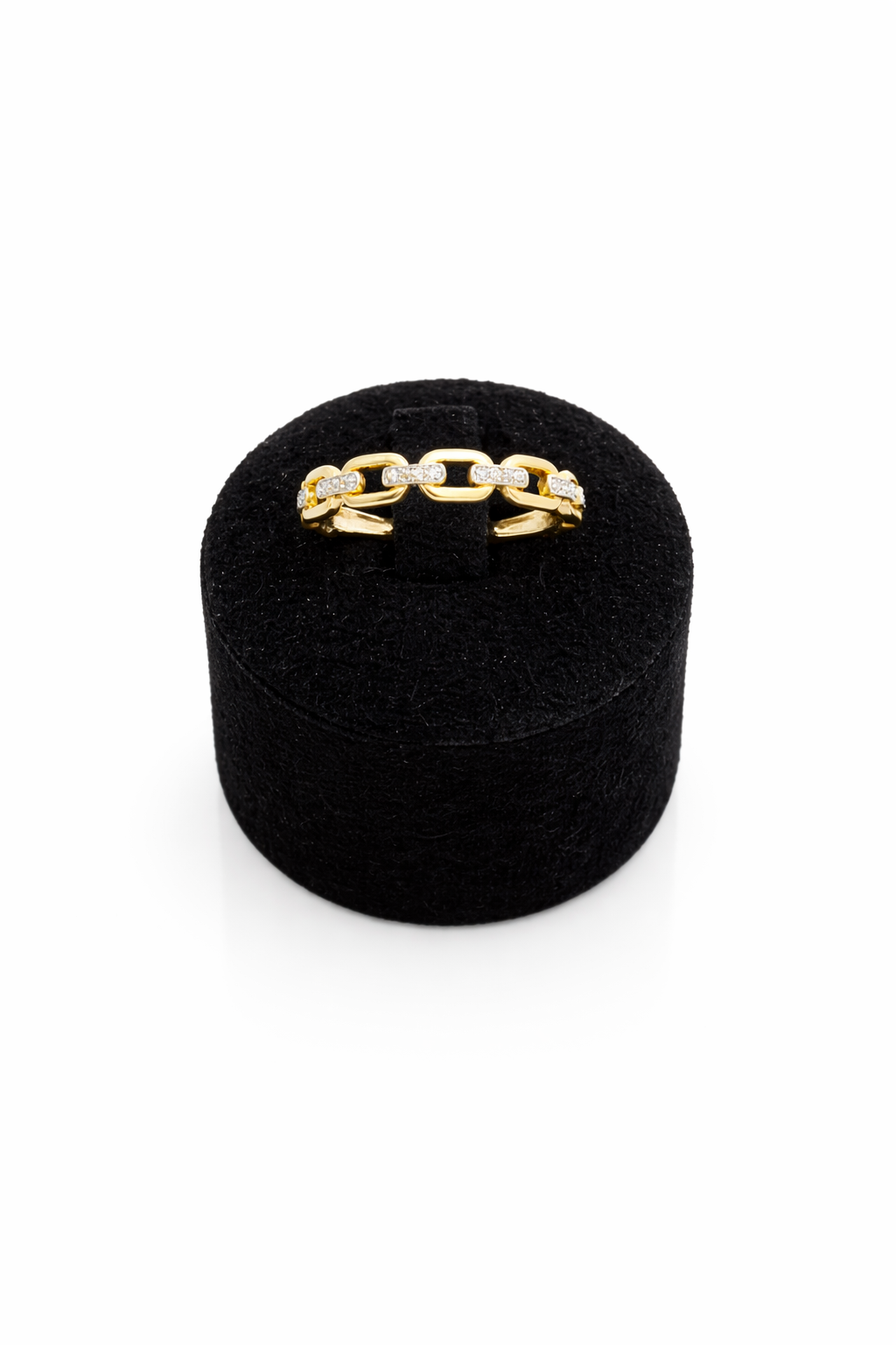 Bague en Or 18 Carats avec Oxydes de Zirconium