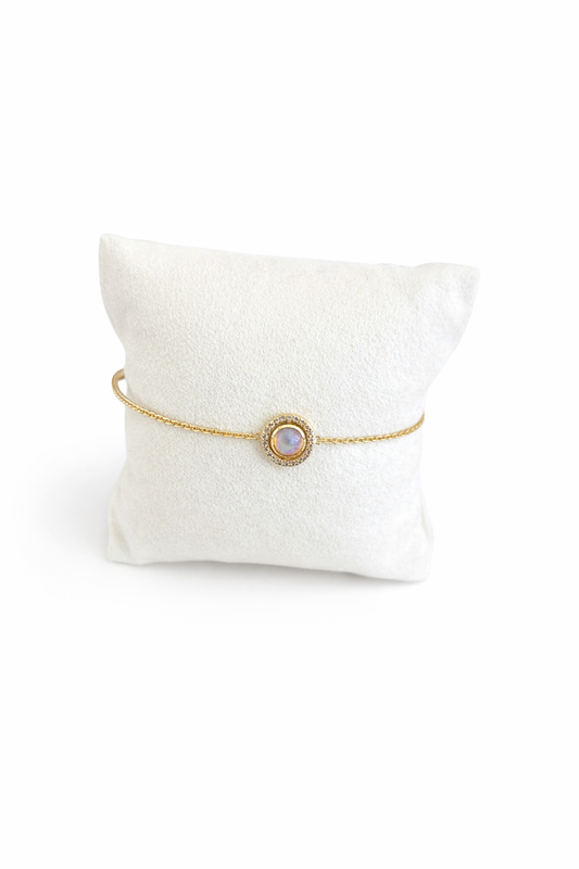 BRACELET PLAQUÉ OR - OPALE - PIECE UNIQUE
