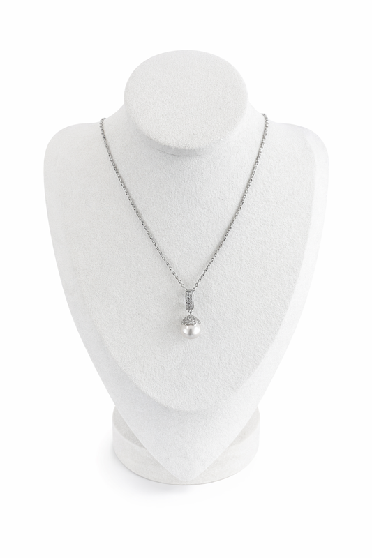 COLLIER ARGENT - PERLE DE CULTURE - PIECE UNIQUE