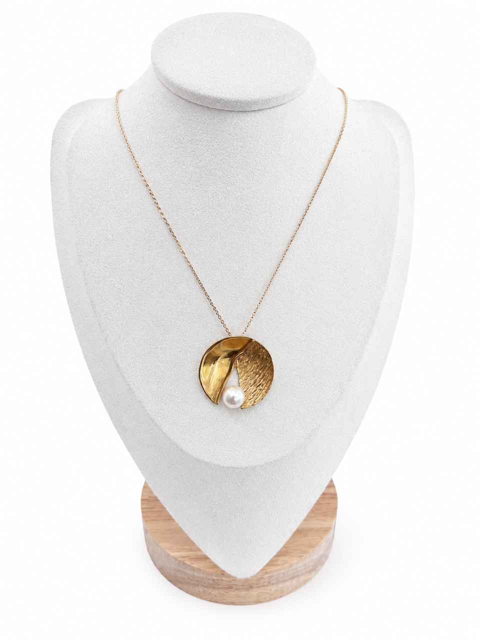 Collier en Plaqué Or et Perle de Culture - Pièce Unique